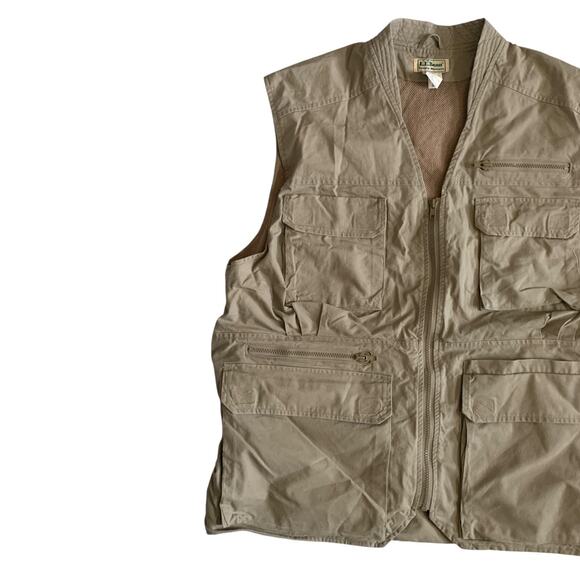 L.L Bean Men's Size XL Tropic Weights Utility Hunting Travel Safari VTG Vest - Picture 10 of 16